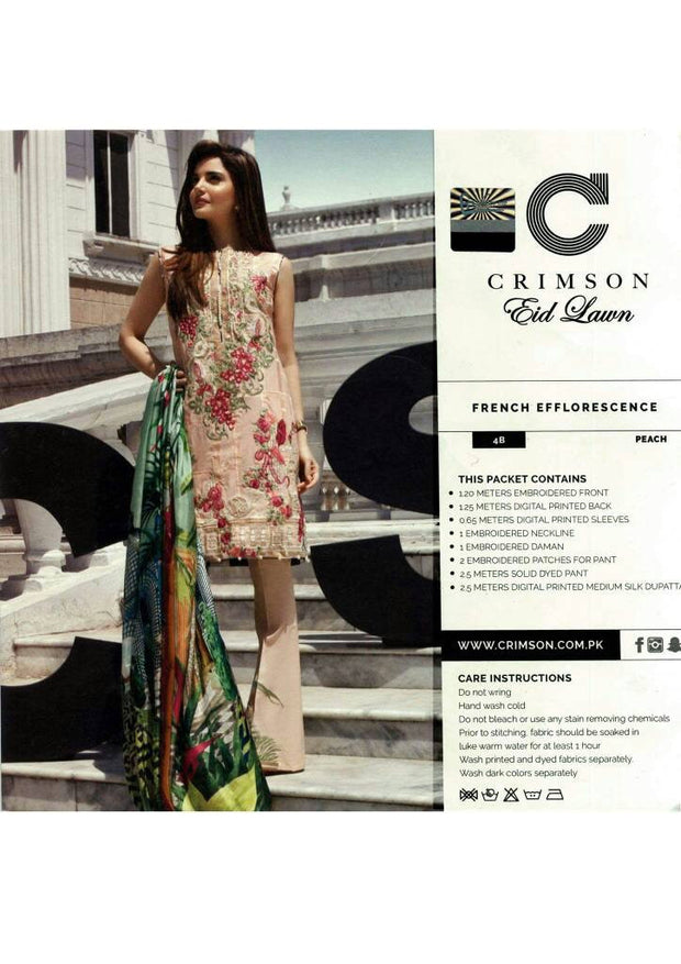 Eid dresses 2017 lawn dress by crimson Model#Eid 275