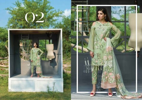 Beautiful chiffon dress by saira shakira from the house  of crimson