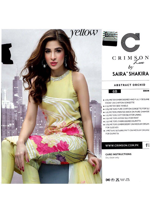 Beautiful chiffon dress by crimson in light green color 