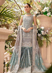 ice blue pakistani dress