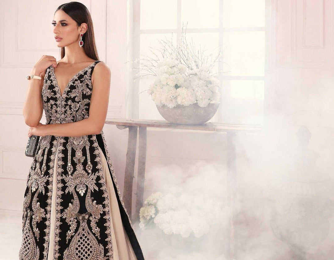 Indian Black Lehenga Bridal Attire