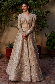 Indian Bridal Dress in Lehenga Choli Dupatta Style