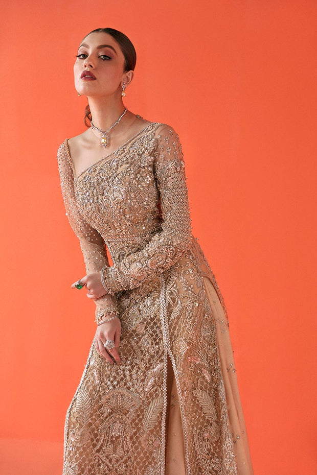 Unique Indian Bridal Golden Skirt Lehenga Dress 2022
