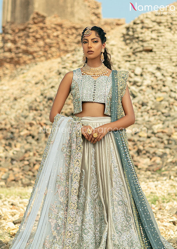 Indian Bridal Lehenga with Choli and Dupatta Online