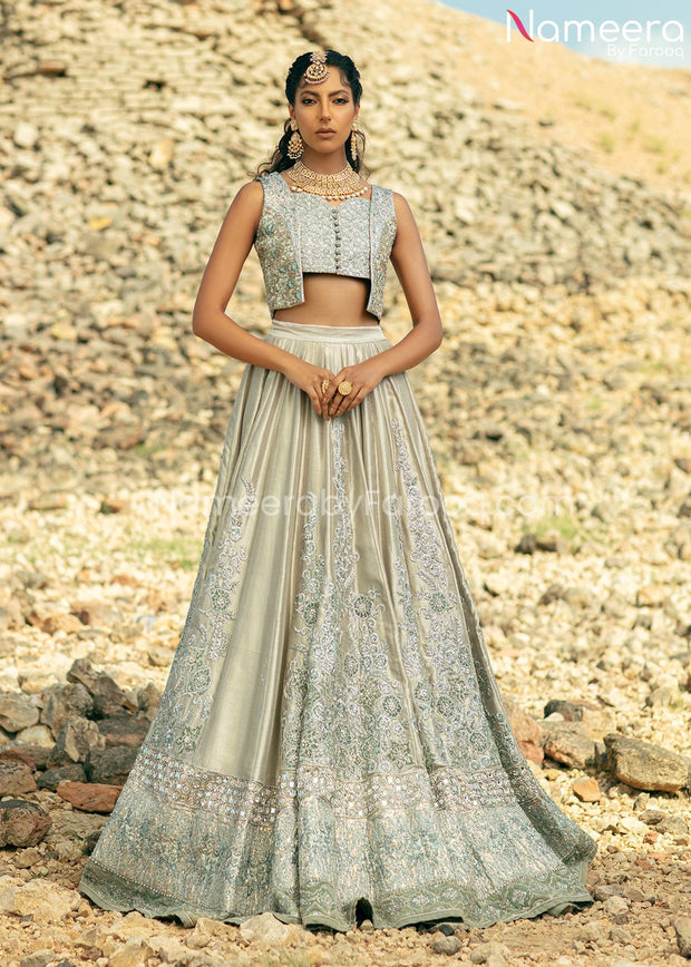 Indian Bridal Lehenga with Choli and Dupatta