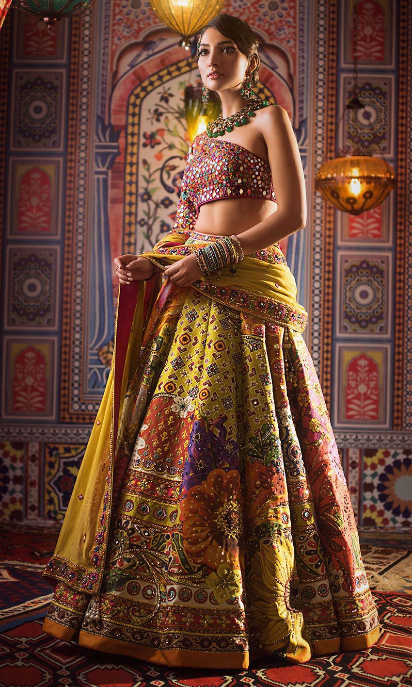 Indian Bridal Mirror Lehenga Choli 2022