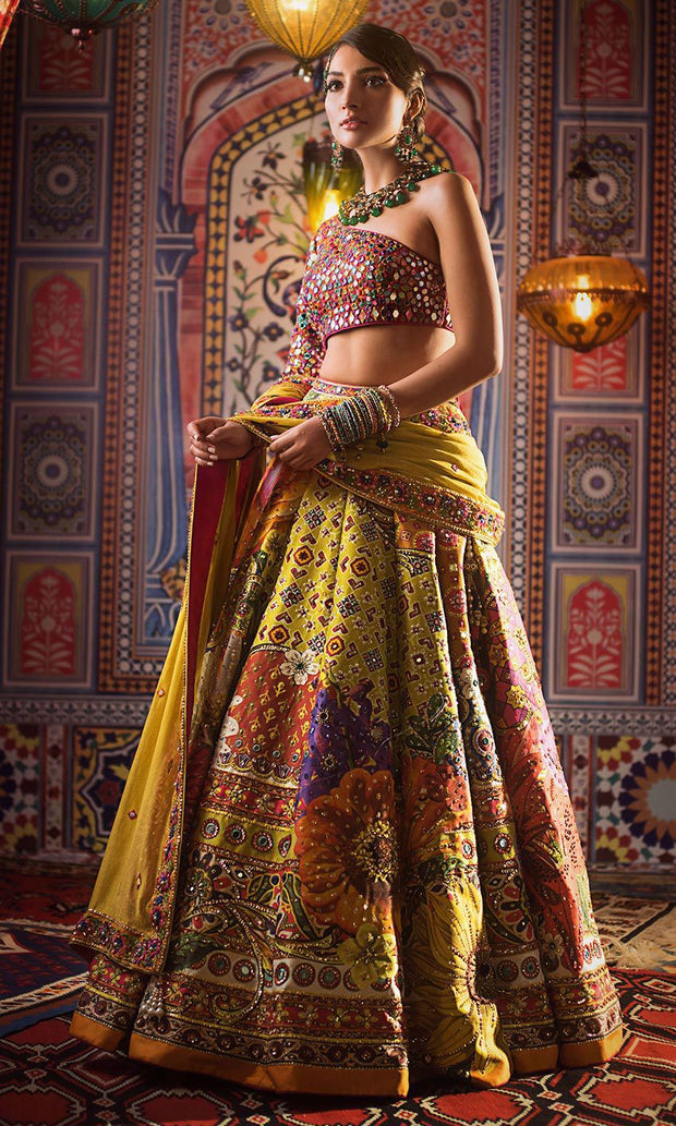 Indian Bridal Mirror Lehenga Choli 2022