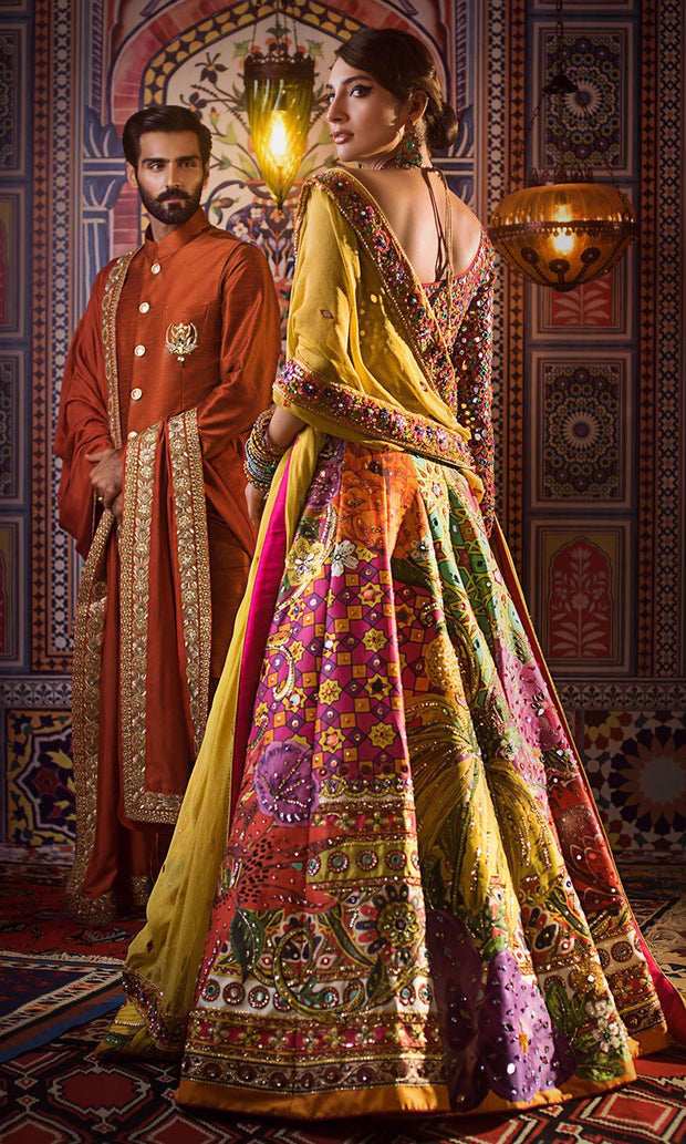 Indian Bridal Mirror Lehenga Choli