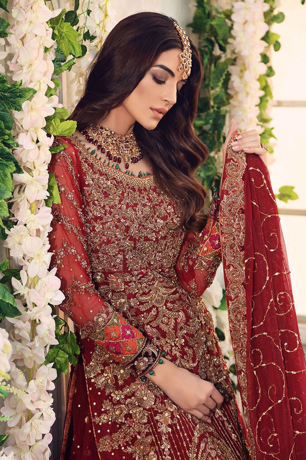Indian Bridal Shirt Over Lehenga 