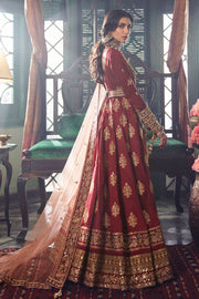 Designer Indian Bridal Wear Red Anarkali Lehenga Dress