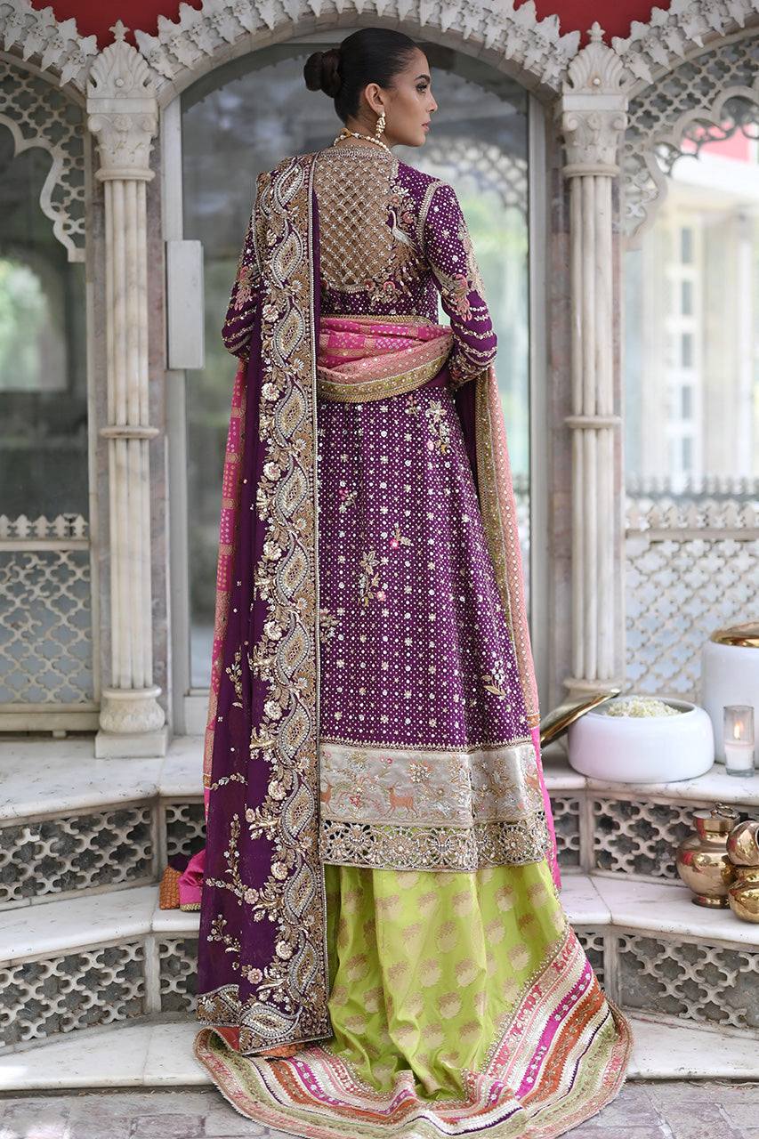 purple indian bridal dress Royal Purple Purple Indian Wedding Dress Our Gorgeous Bride Shines In A Deep Royal Purple Lehenga