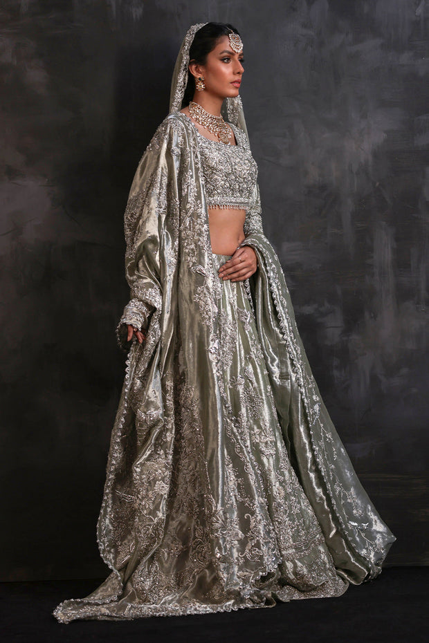 Indian Bridal Wear in Lehenga Choli Dupatta Style