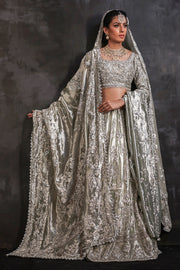Indian Bridal Wear in Lehenga Choli and Dupatta Style