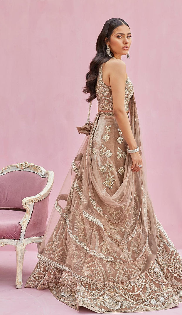 Indian Cream Lehenga Blouse 