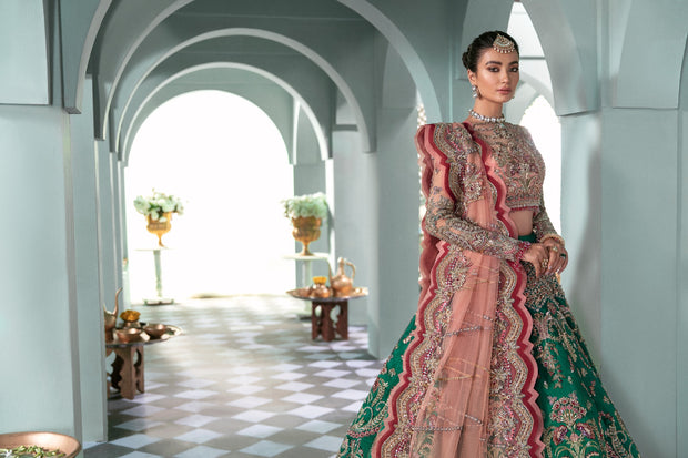 Indian Designer Bridal Lehenga Choli Dress for Wedding Wear Nameera by Farooq Indian Designer Bridal Lehenga Choli Dress for Wedding Wear Nameera by Farooq