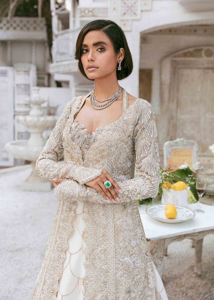 Indian Front Open Gown Sabyasachi Bridal Lehenga 2022