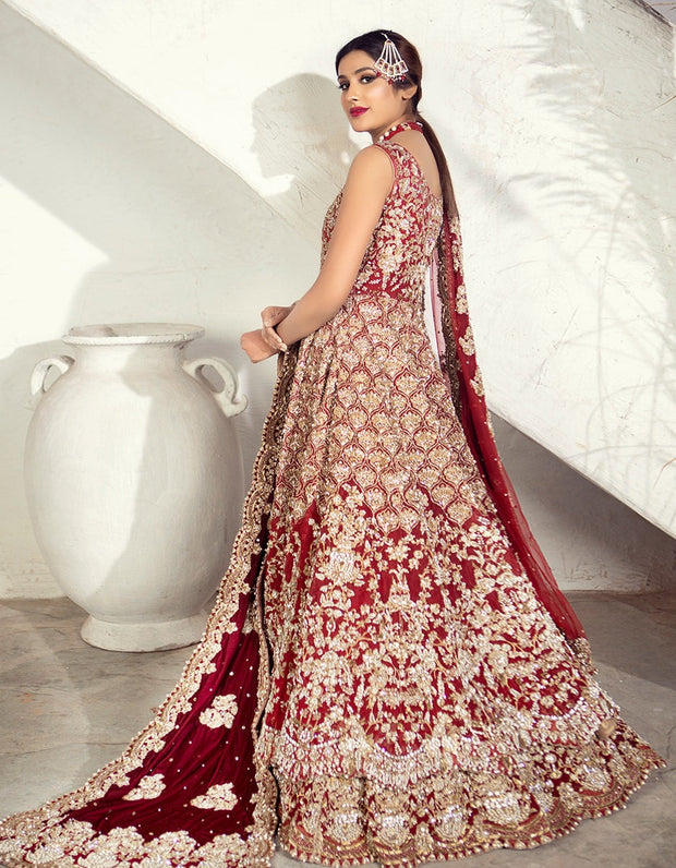 Indian Gold Red Lehenga Combination for Bridal 2022