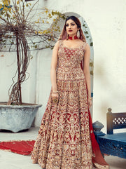 Indian Gold Red Lehenga Combination for Bridal 