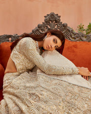  Indian Ivory Gold Lehenga 2022