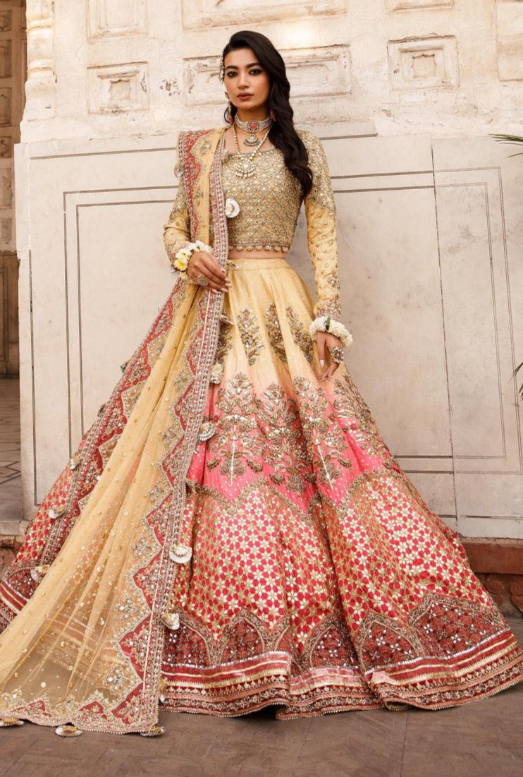 Indian Lehenga with Choli and Dupatta Dress for Bride