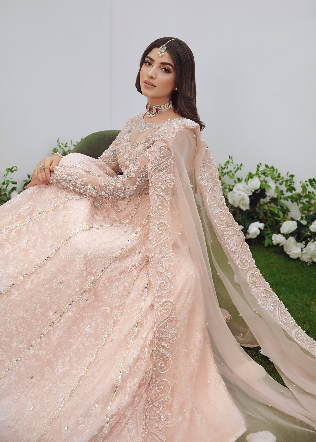 Indian Pink Lehenga for Bride