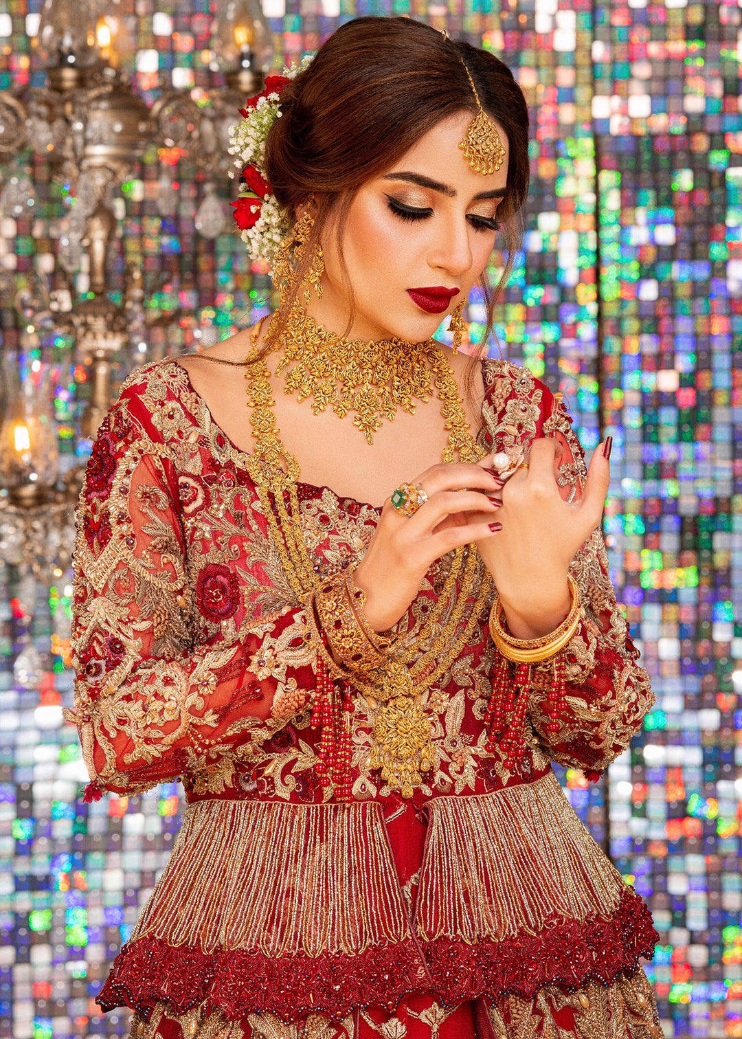Indian Red Bridal Lehenga Choli 