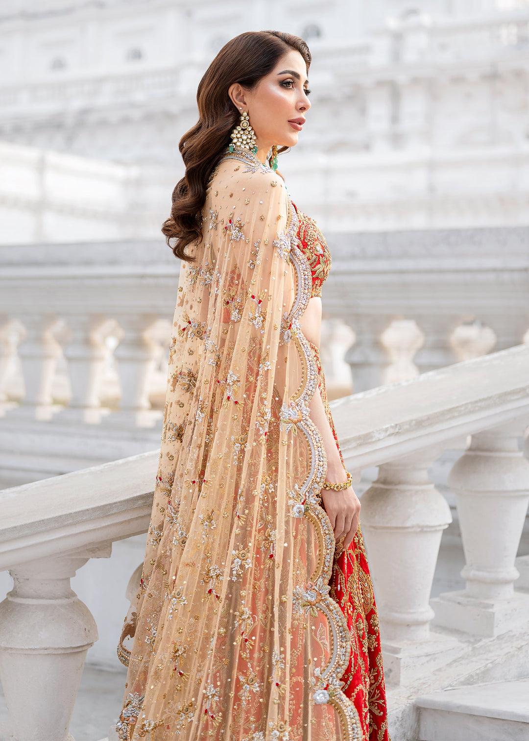 Indian Red Bridal Lehenga Choli 