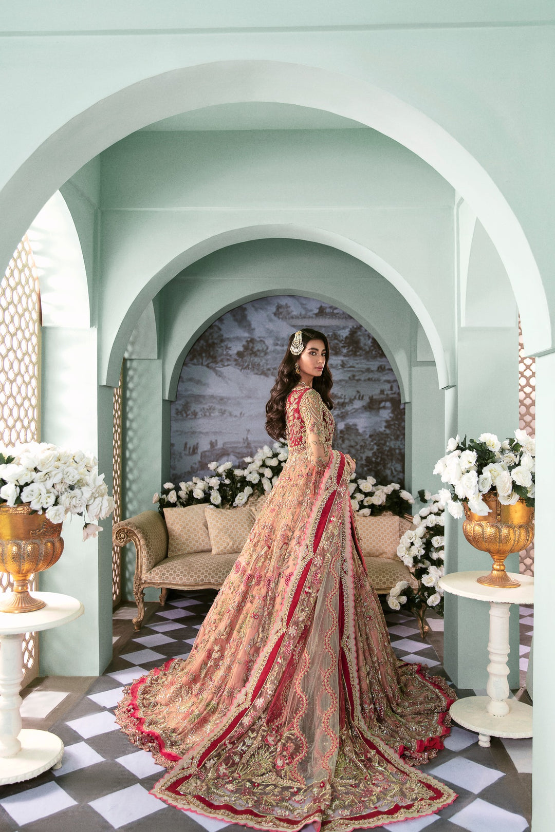 Indian Stone Work Bridal Lehenga 2022 