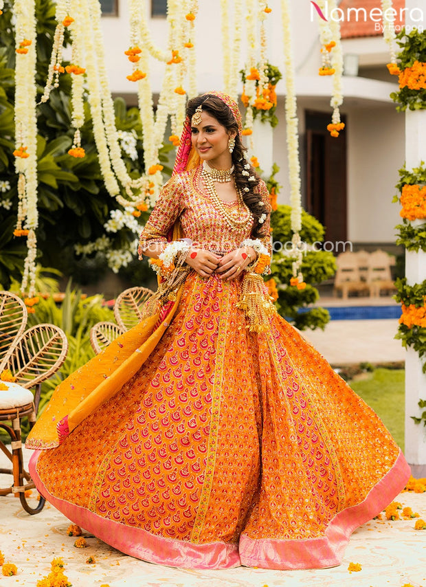 orange wedding dress indian Buy Silk Indian Wedding Wear Lehenga Choli In Dark Pink Color Online - LLCV01948