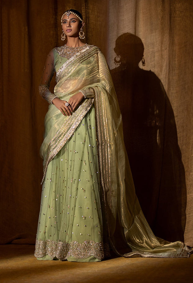 Indian Wedding Lehenga with Choli and Dupatta Dress
