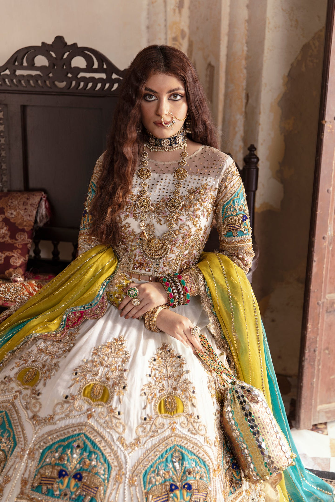 Indian Raw Silk Lehenga Choli 