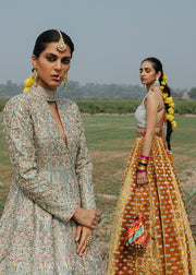 Indian Bridal Long Maxi Froke for Wedding Close Up