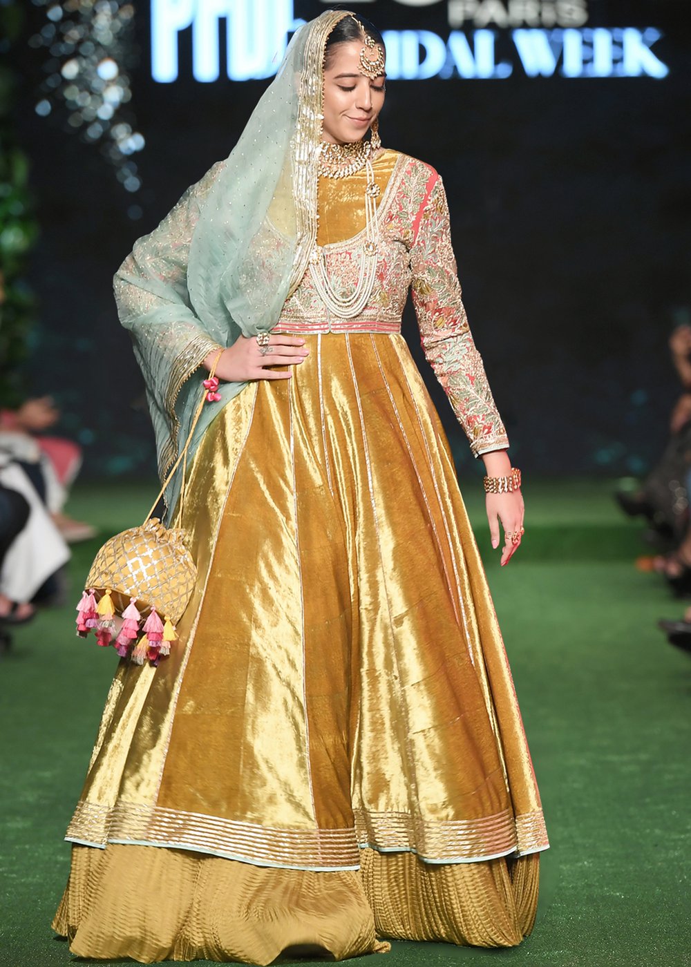 Indian Bridal Velvet Froke Dress for Wedding