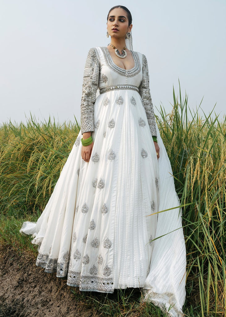 Indian Long Maxi in White Color for Wedding Latest Designs Medium Indian Long Maxi in White Color for Wedding Latest Designs Medium