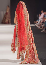 Beautiful Indian chiffon dress for bridal in multi color # B3349