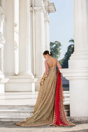 Beautiful Indian designer bridal dress in pink and red color # B3343
