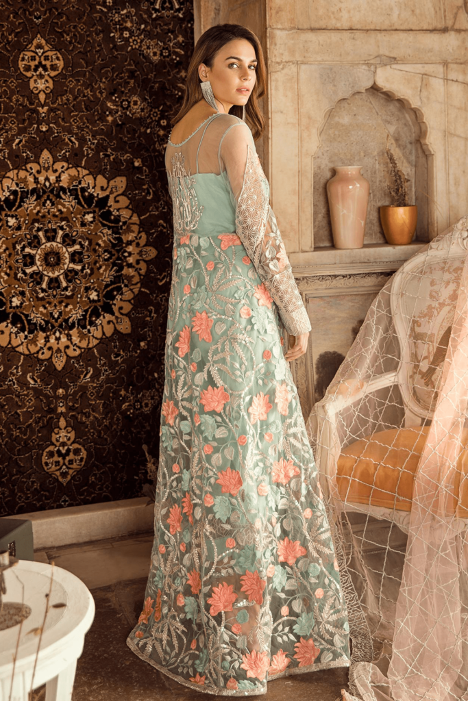 Indian Party Dress Appealing Light Blue Color