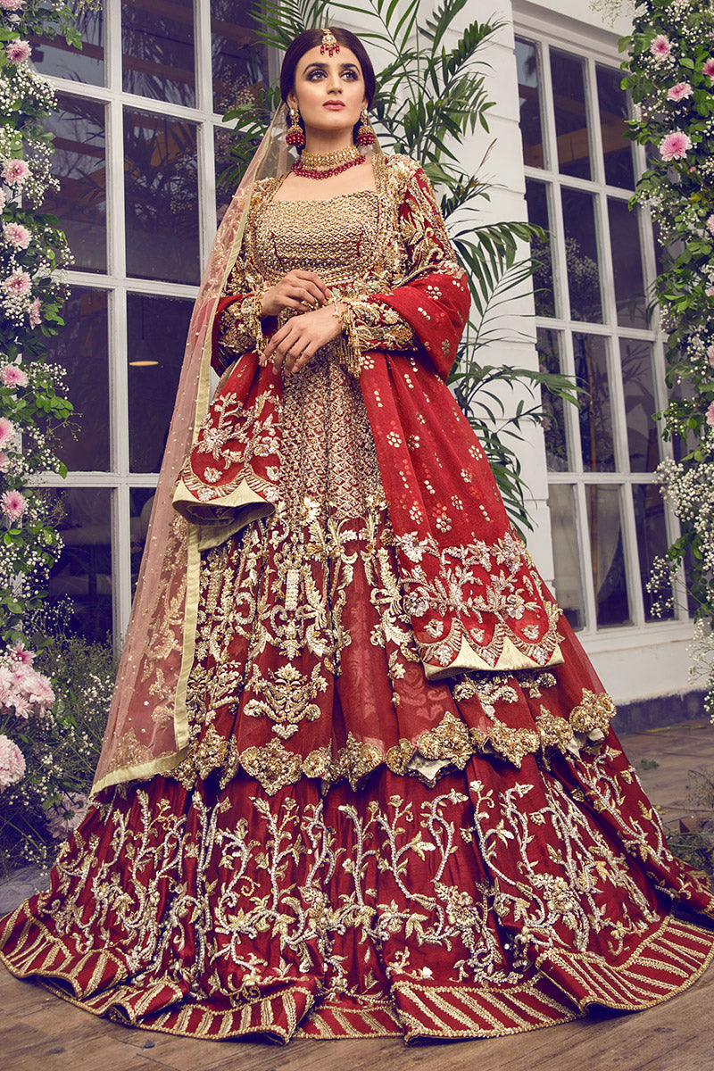 Indian designer wedding dress With Zardozi & Maroodi Work SMALL Indian designer wedding dress With Zardozi & Maroodi Work SMALL