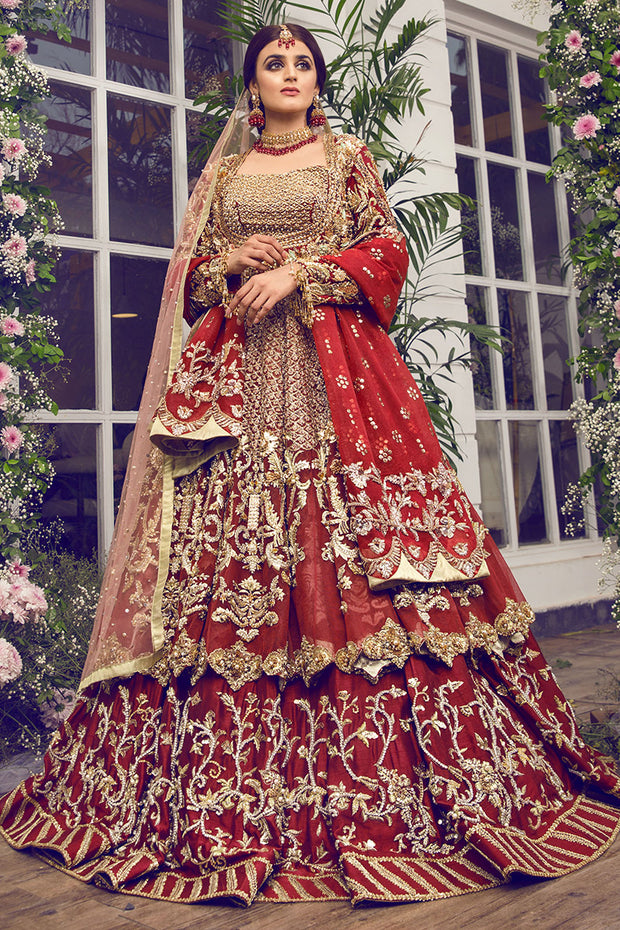 Indian designer wedding dress With Zardozi & Maroodi Work Nameera by Farooq Indian designer wedding dress With Zardozi & Maroodi Work Nameera by Farooq