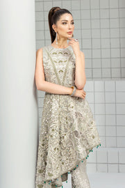 Ivory Wedding Party Frock for Pakistani Wedding Wear 2023