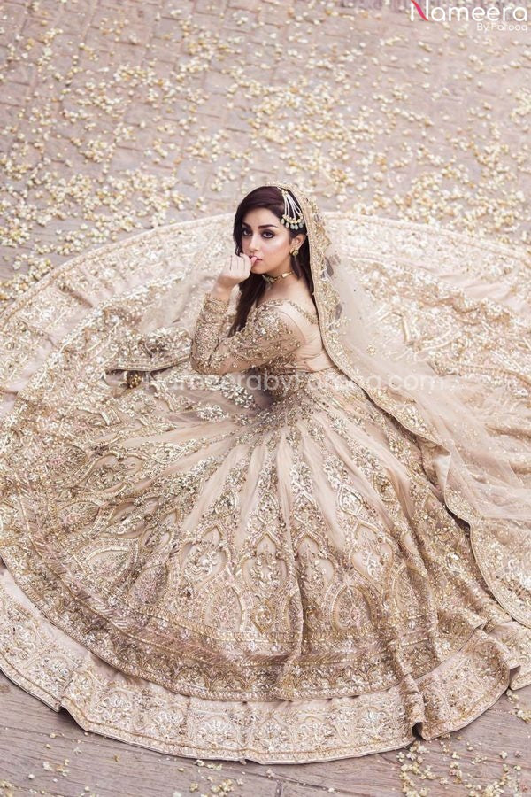 Ivory and Gold Wedding Dress 2022