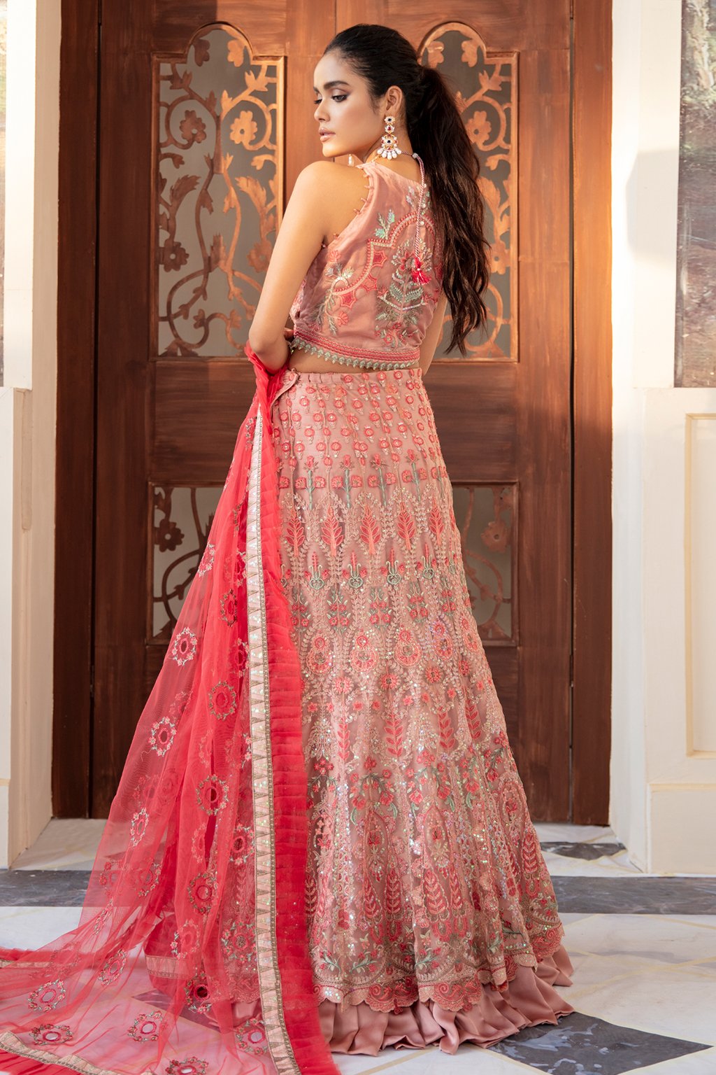 Iznik Lehnga Choli with Embroidery