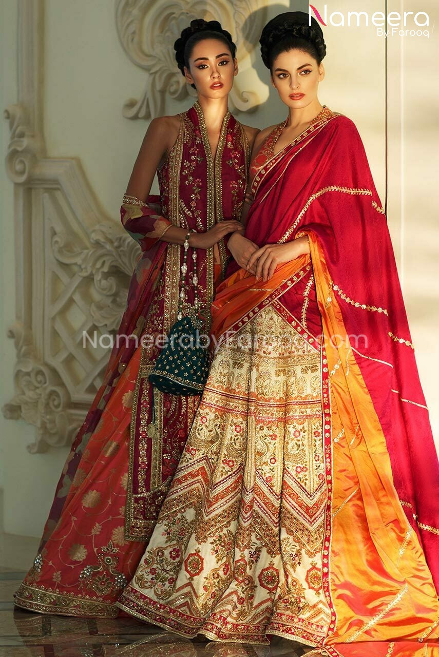 Jamawar Bridal Lehenga
