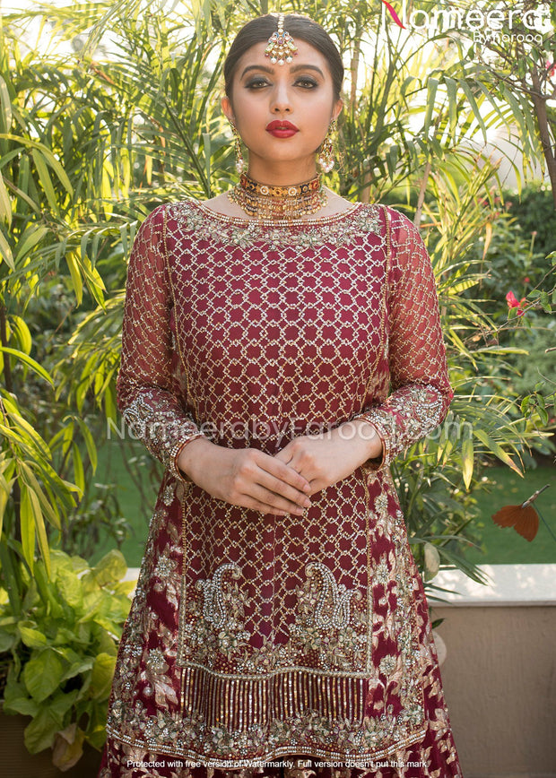 Jamawar Lehenga Kameez for Wedding Party Wear