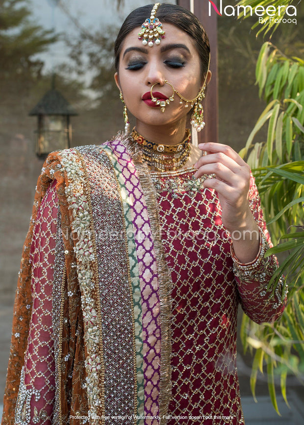 Jamawar Lehenga Kameez