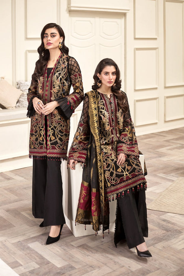 Jazmin Eid Collection 2020 Chiffon Dress