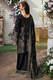 Jet Black Embroidered Kameez Trousers Pakistani Eid Dress