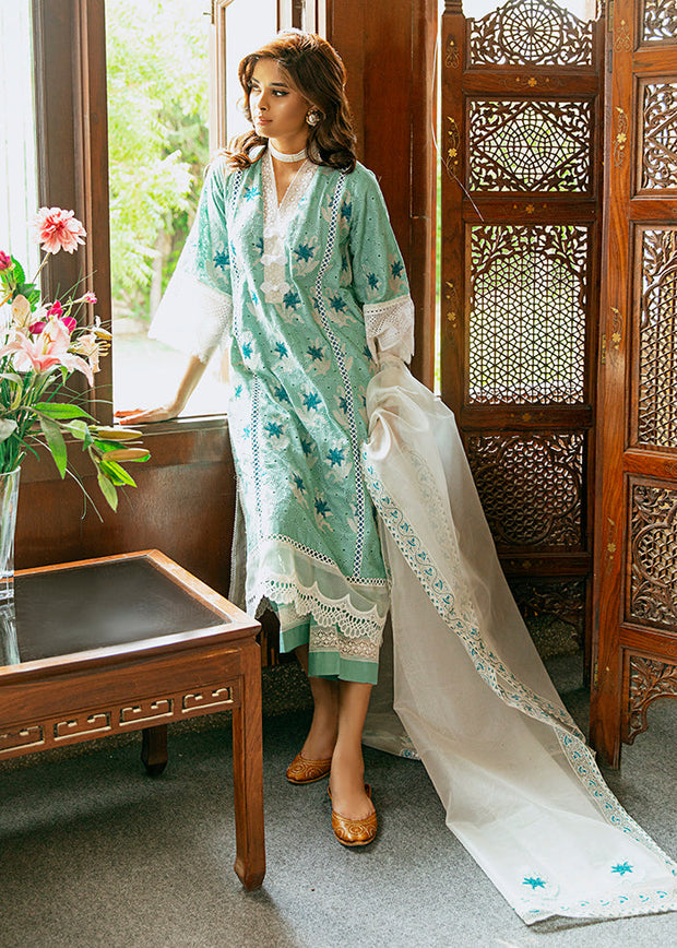 Kameez Trouser Dupatta Embroidered Pakistani Eid Dress