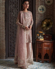 Kameez Trouser Dupatta Pink Pakistani Wedding Dress