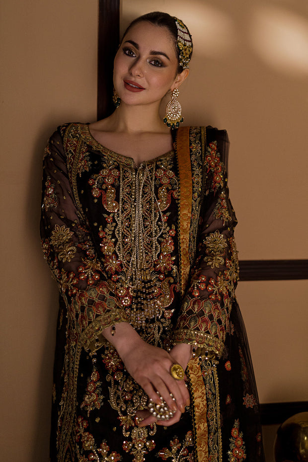 Kameez Trouser Pakistani Black Dress for Wedding